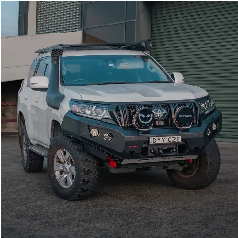 Rockarmor Gt Steel Hoopless Bullbar Combo - Toyota Prado 150 11/2017-Current - Winch Bar Combo