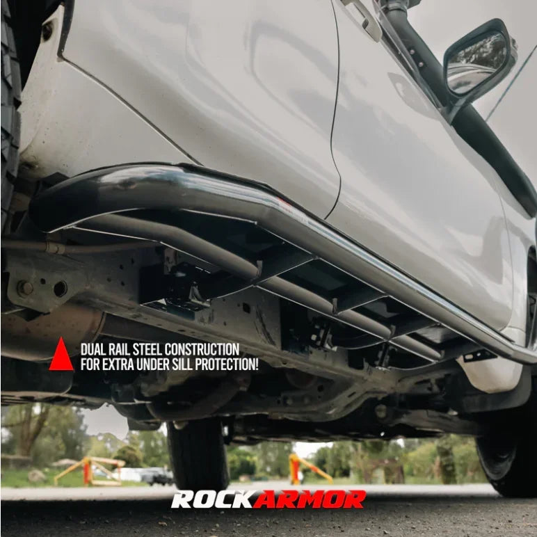 Rockarmor Rock Sliders / Side Steps To Suit Prado 150 2009-2024