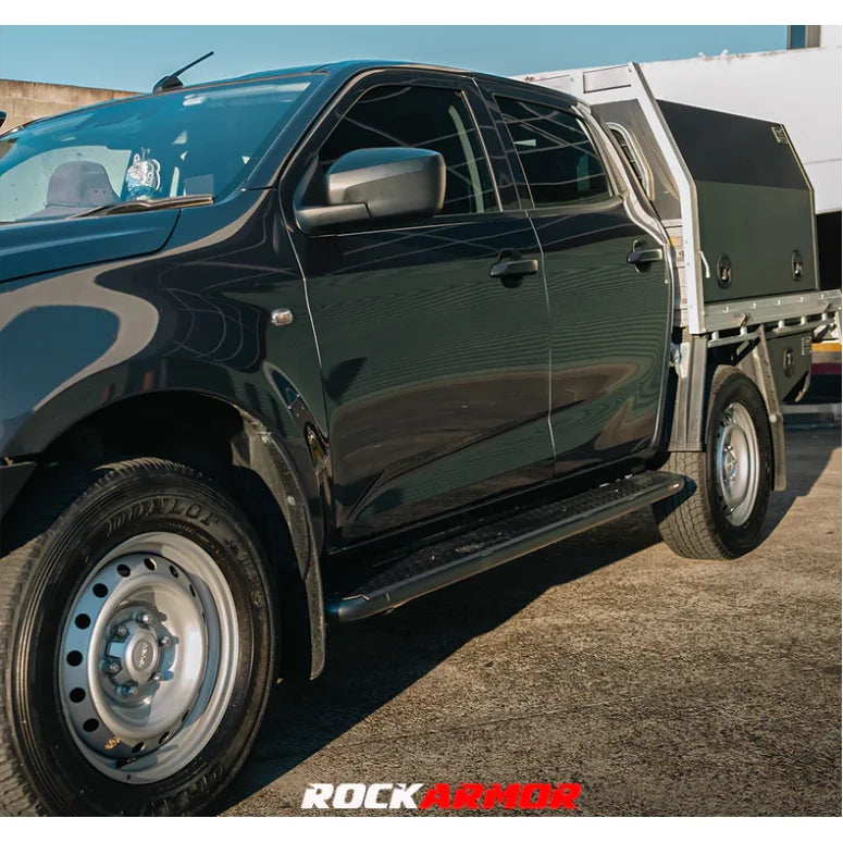 Rockarmor Steel Rock Sliders Side Steps To Suit Mazda Bt50 08/20+