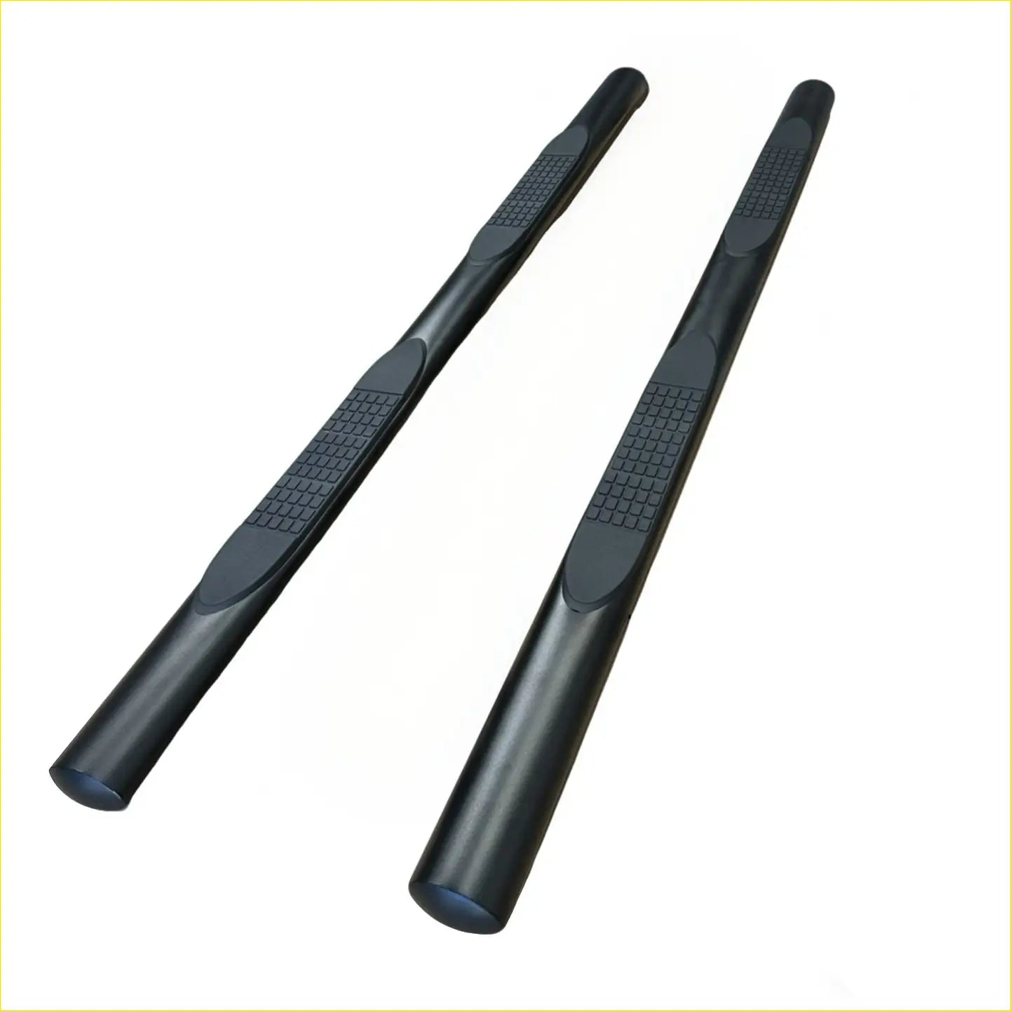 Running Board 4 inch Oval Tube Black Stainless Steel Ranger PJ/PK