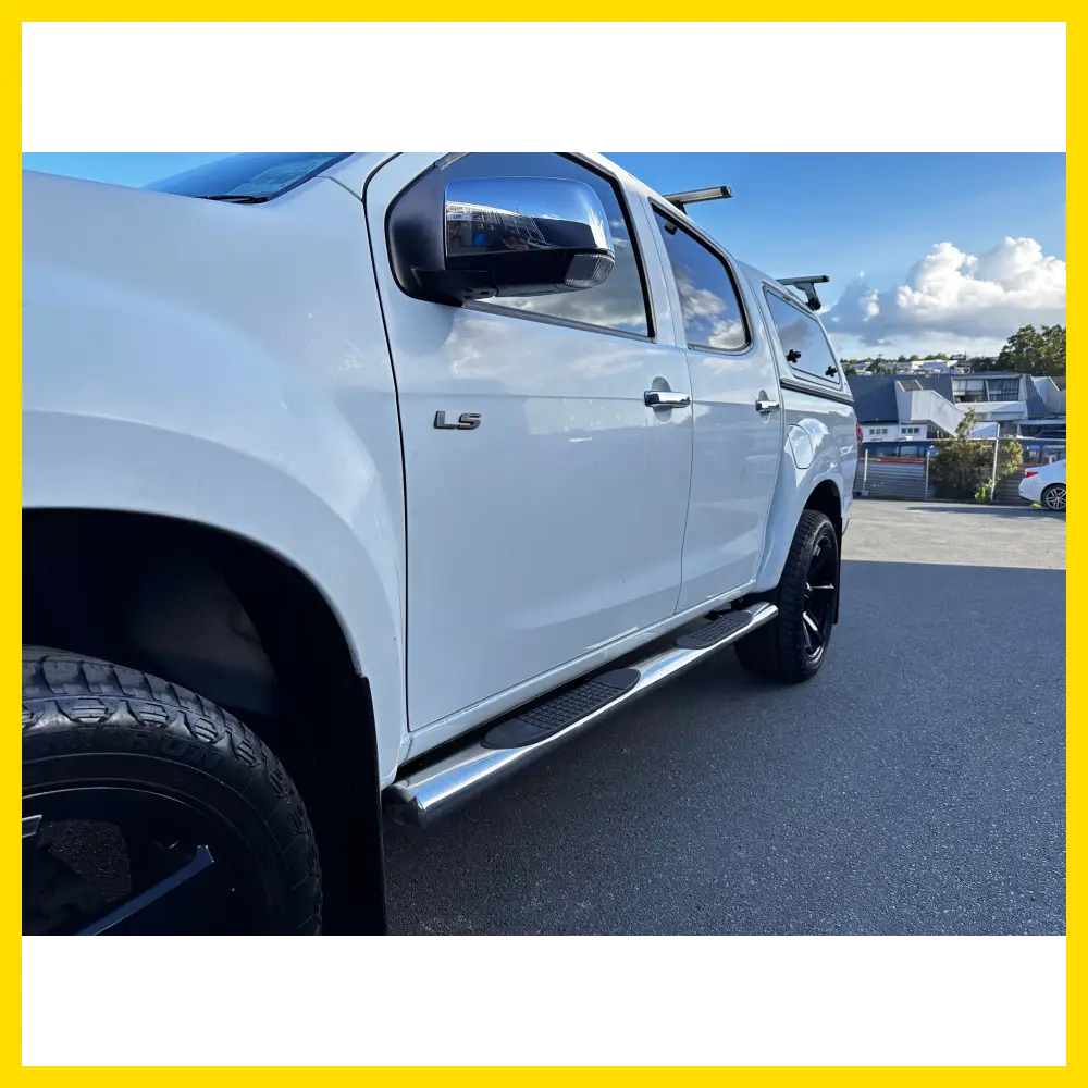 Running Board 4 inch Oval Tube Stainless Steel D-Max 2012-2020 Double