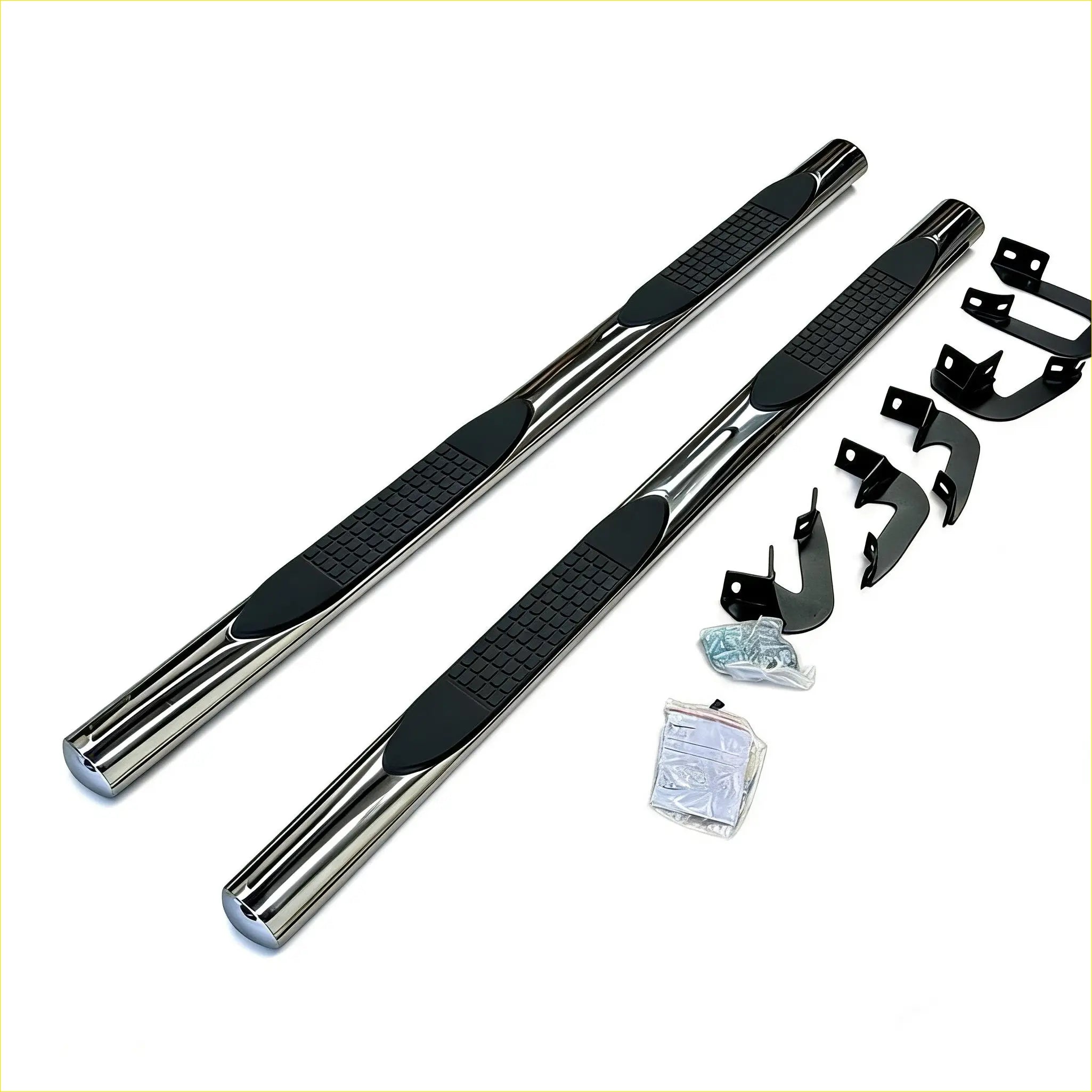 Running Board 4 inch Oval Tube Stainless Steel Hilux 2015-Current
