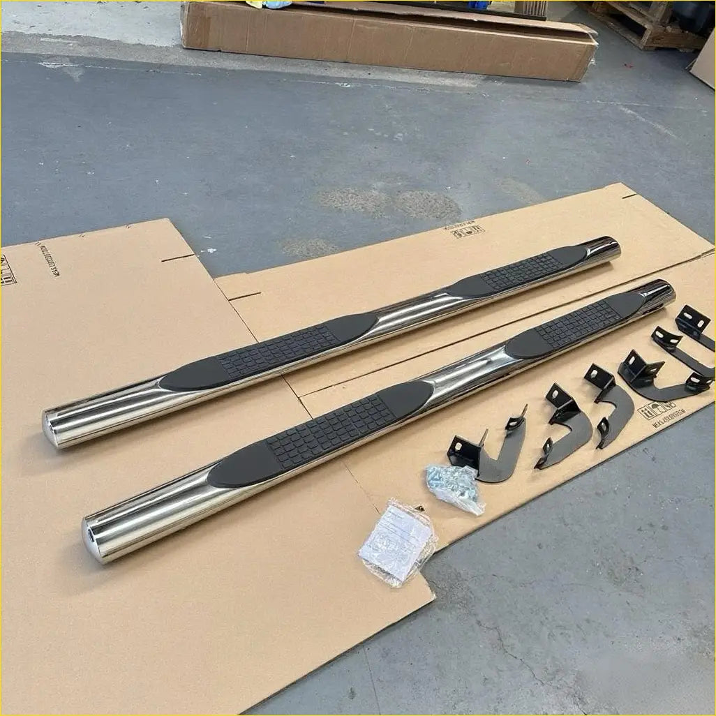 Running Board 4 inch Oval Tube Stainless Steel Hilux Vigo 2005-2015