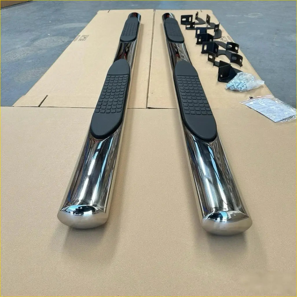 Running Board 4 inch Oval Tube Stainless Steel Hilux Vigo 2005-2015