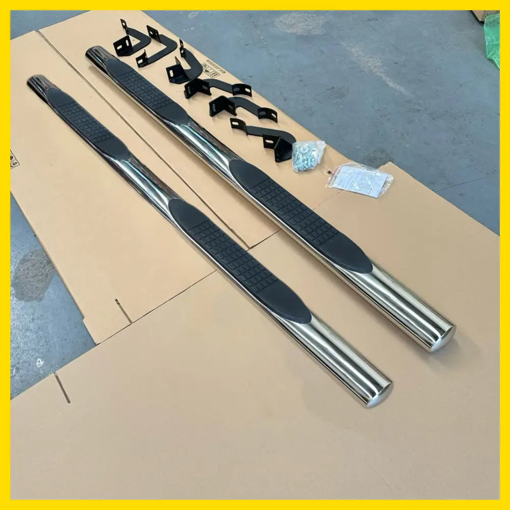 Running Board 4 inch Oval Tube Stainless Steel Navara 2015-2025