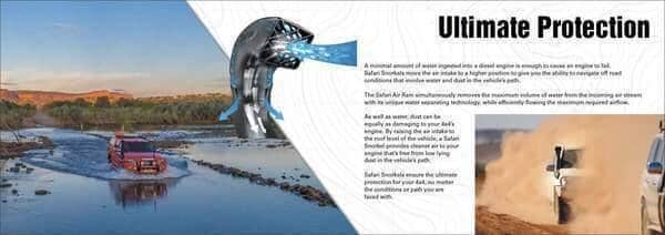 Safari V-Spec Snorkel To Suit Toyota Hilux 126 Narrow Body Only 2015+ - Snorkel