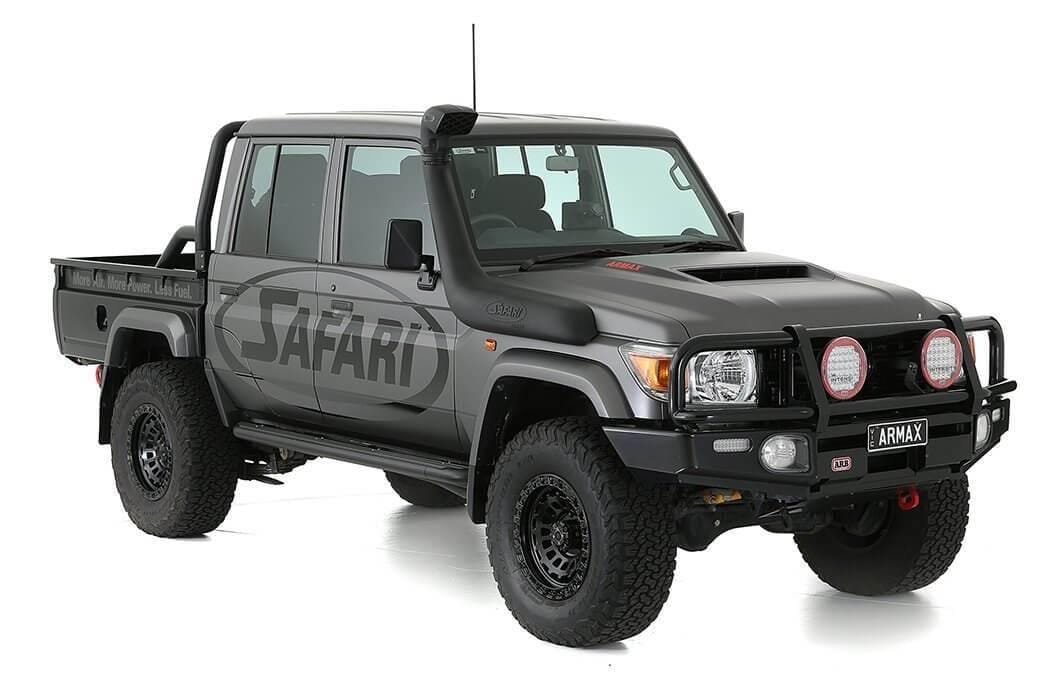 Safari V-Spec Snorkel To Suit Toyota Land Cruiser 71,73,75,76,78 and 79 Series Wide Front (Snorkel Replacement) 2007+