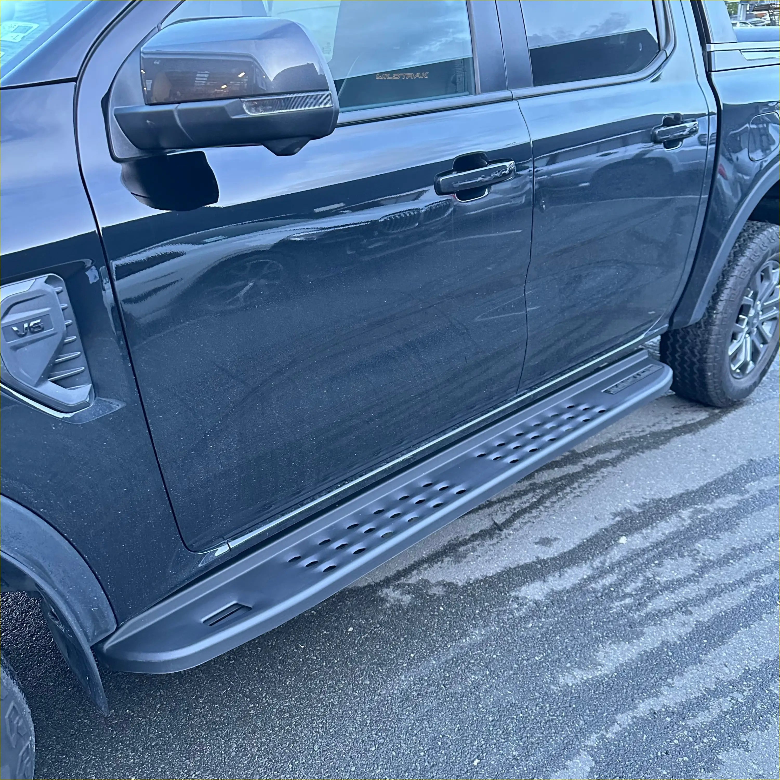 Side Step Raptor Style Heavy Duty Steel for Ranger 2022+ Double Cab - Running Board