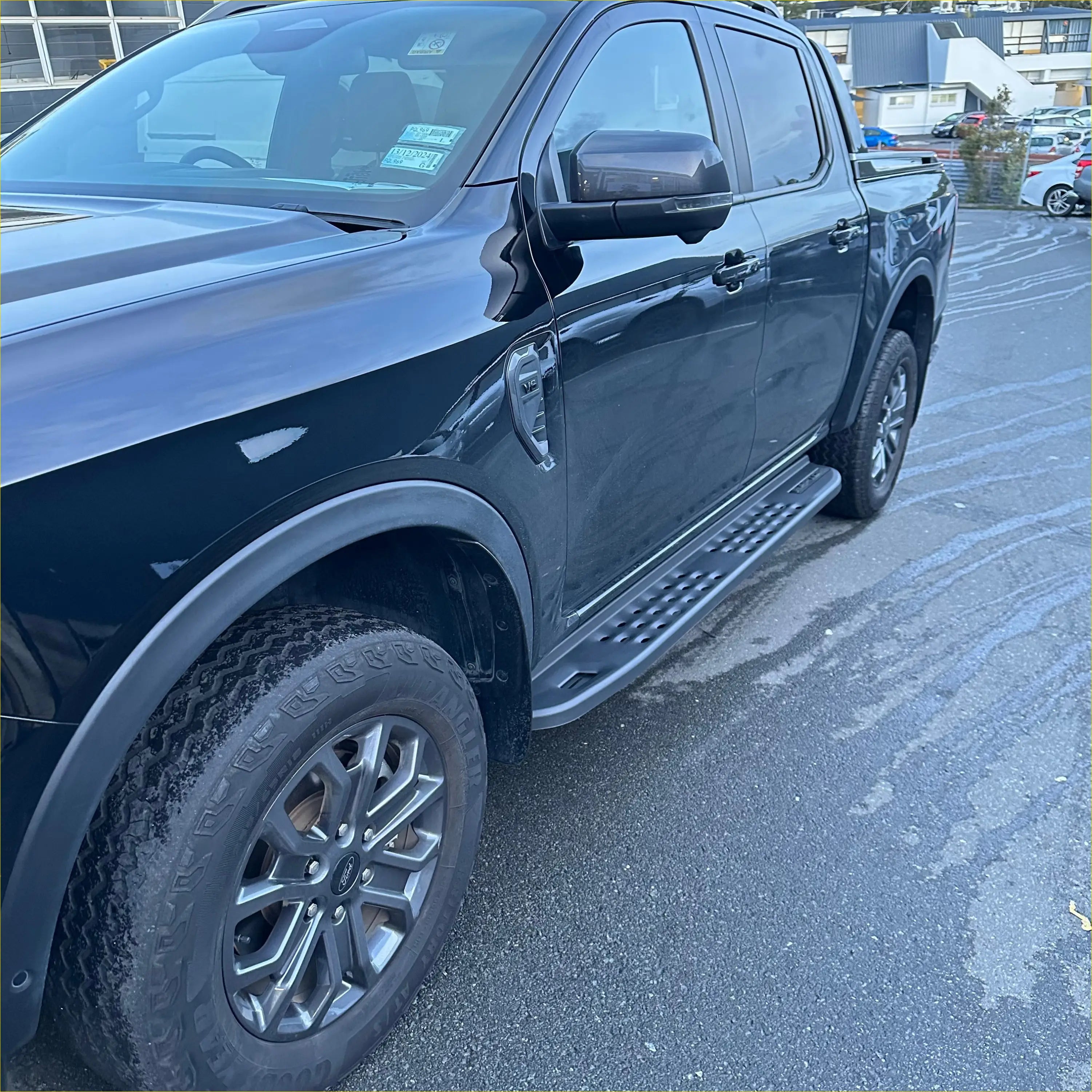 Side Step Raptor Style Heavy Duty Steel for Ranger 2022+ Double Cab - Running Board