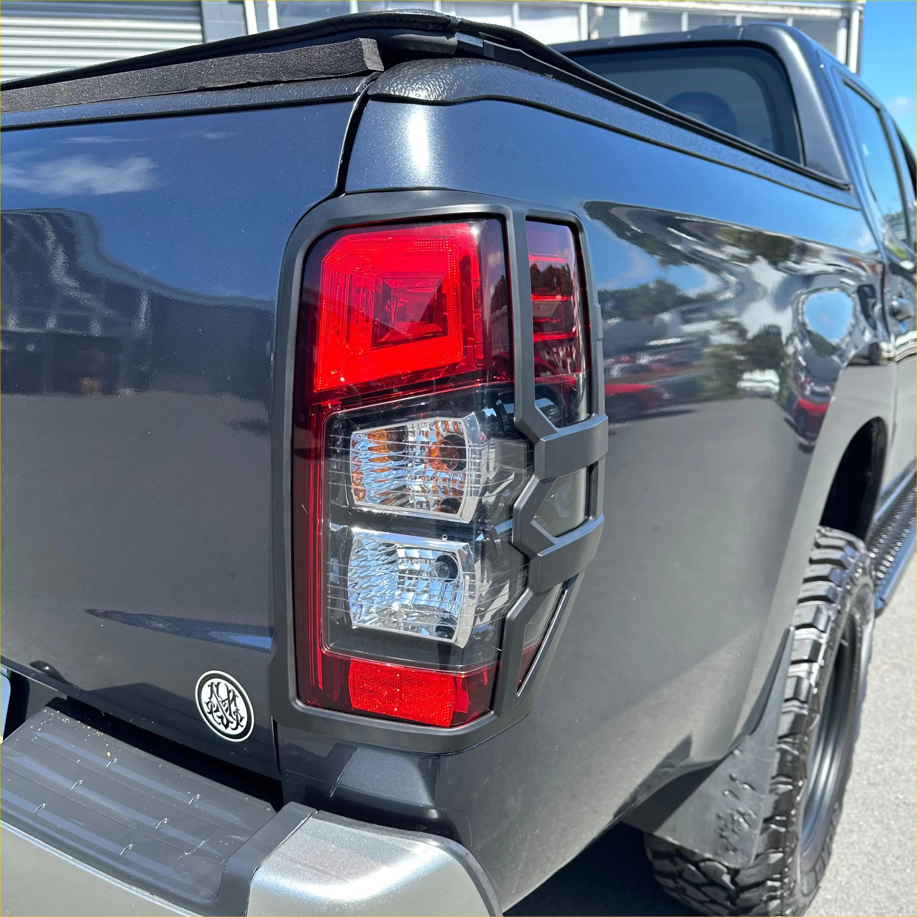 Taillight Covers Mitsubishi Triton 2019-2023 Matte black - Plastic Trim