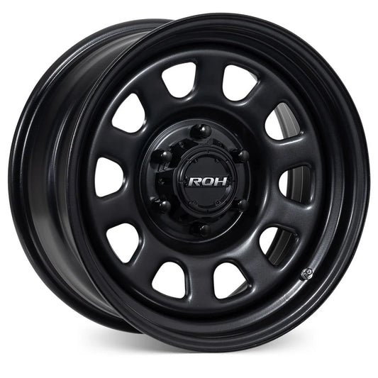 ROH Steel Wheels BLACK TRAK Matt Black 16X8 6/139.7