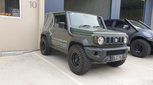 Suzuki Jimny Dual 3.5″ Stainless Steel Snorkel Kit