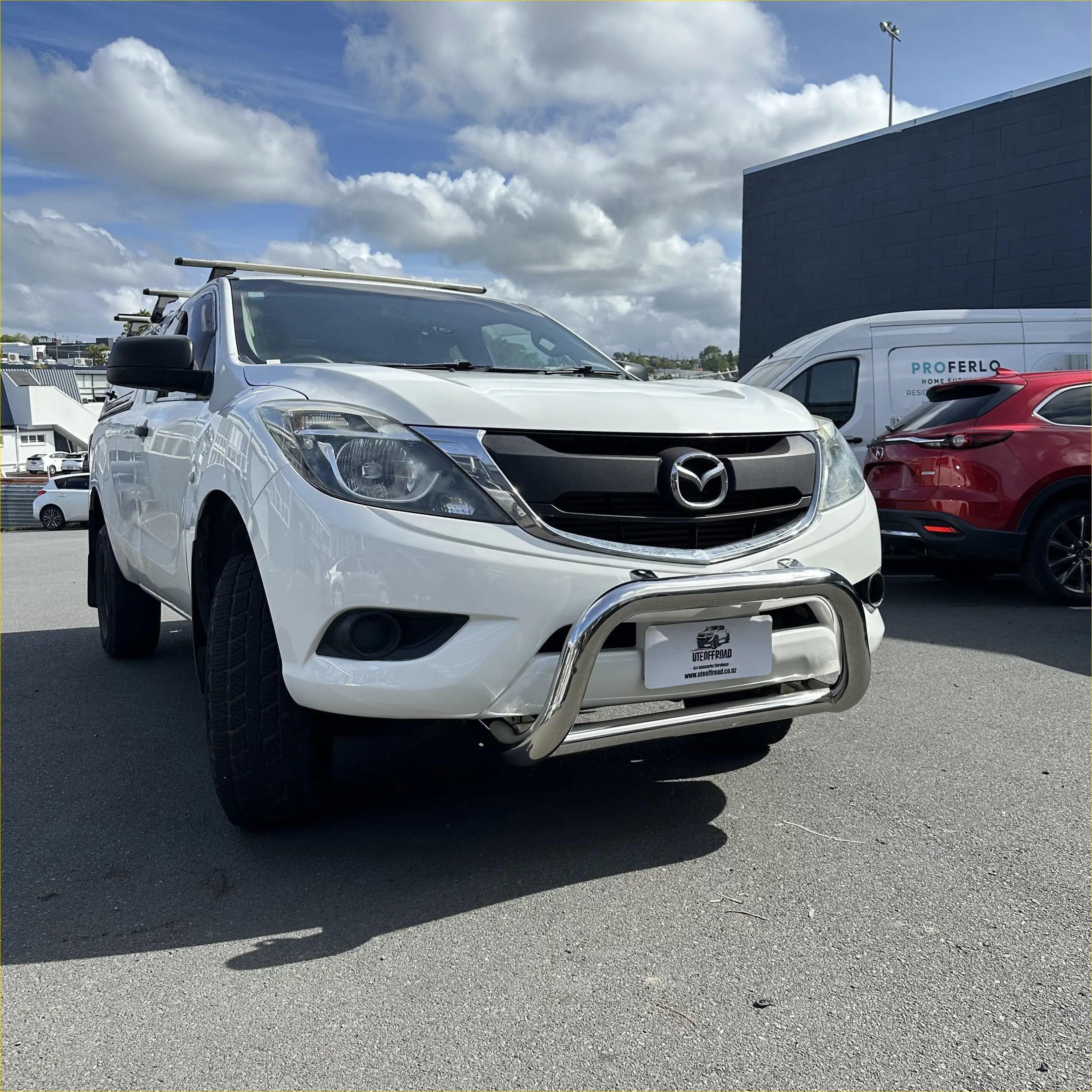 304 Stainless Steel Nudge bar Mazda BT50 2012-2020 Medium Size Chrome - Bar