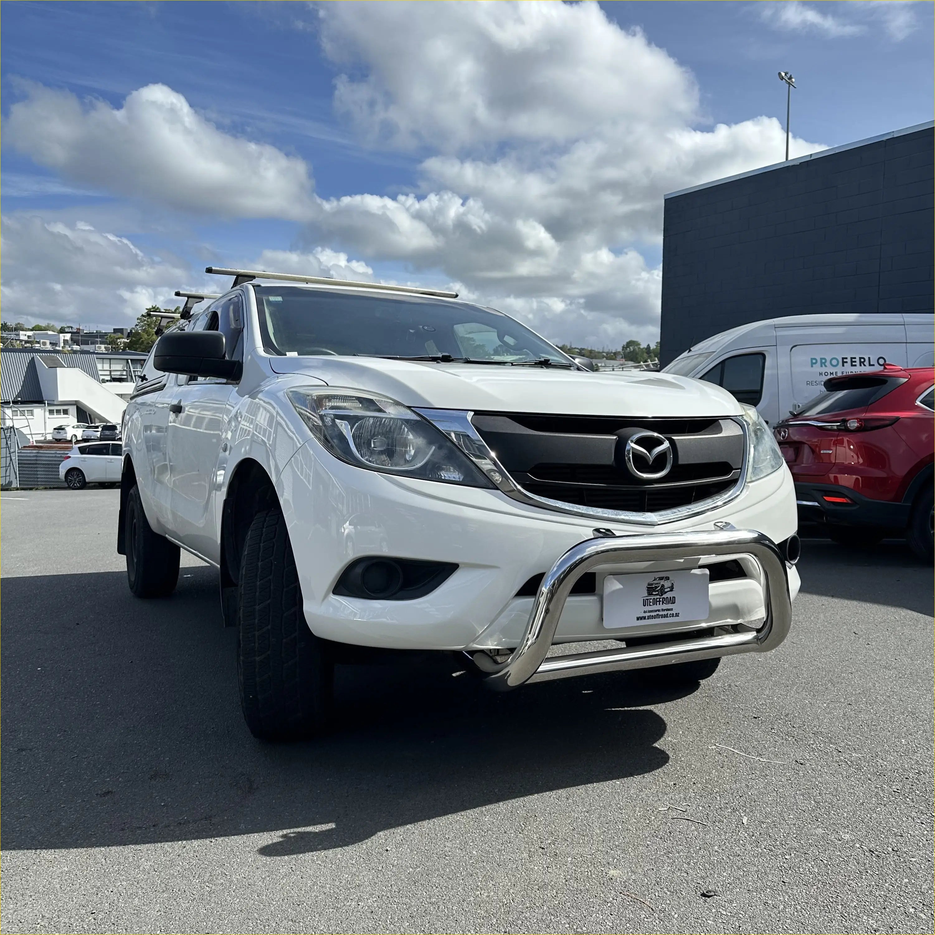 304 Stainless Steel Nudge bar Mazda BT50 2012-2020 Medium Size Chrome - Bar