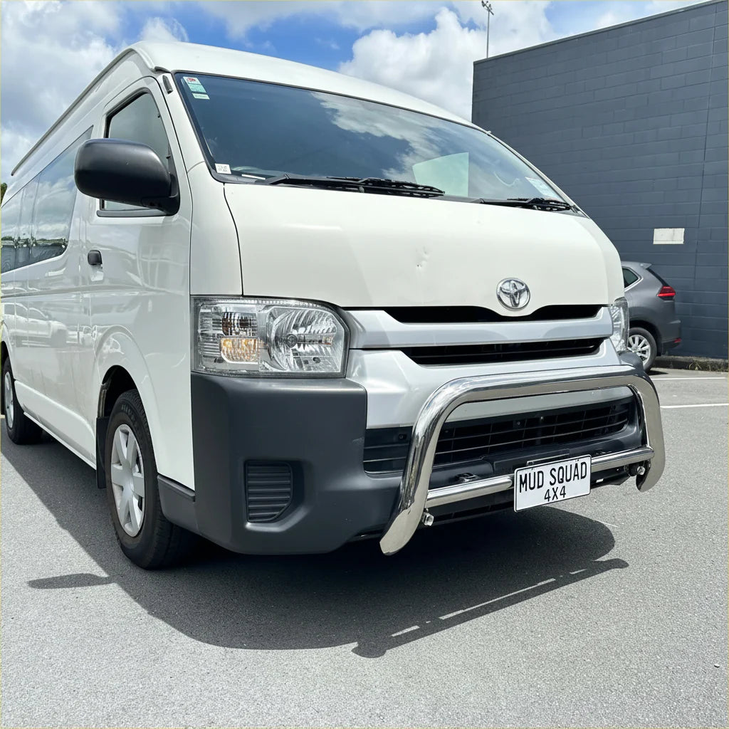 304 Stainless Steel Nudge Bar Toyota Hiace Wide Body 2005-2019 Chrome