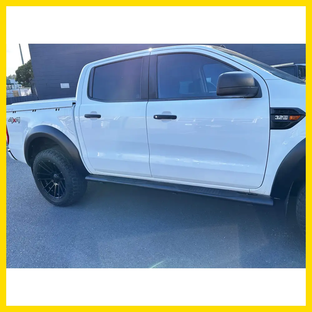 4‑inch Black Stainless Steel Oval Running Board for Ford Ranger