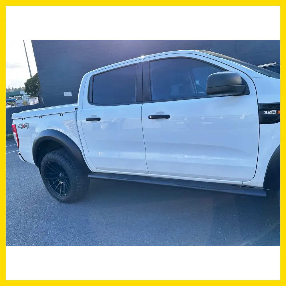 4‑inch Black Stainless Steel Oval Running Board for Ford Ranger