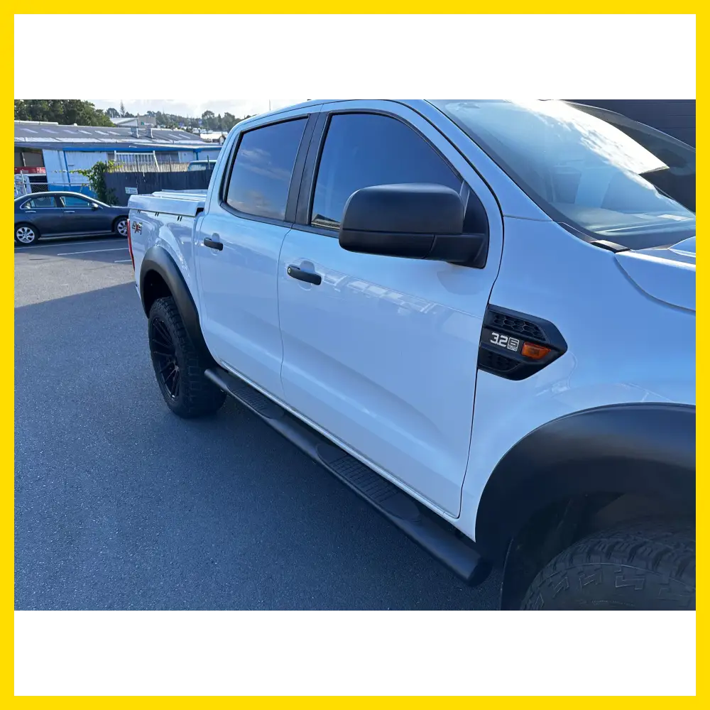 4‑inch Black Stainless Steel Oval Running Board for Ford Ranger