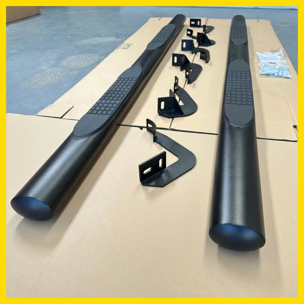 4‑inch Black Stainless Steel Oval Running Board for Ford Ranger