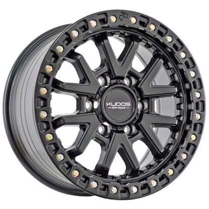 Kudos Dominator Matt Black 17x8 5x114 +35