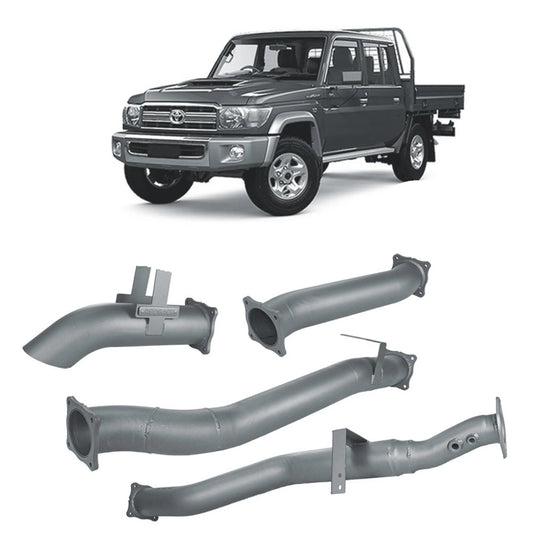 Redback Extreme Duty 4" DPF Back Exhaust for Toyota Landcruiser 79 Series Dual Cab