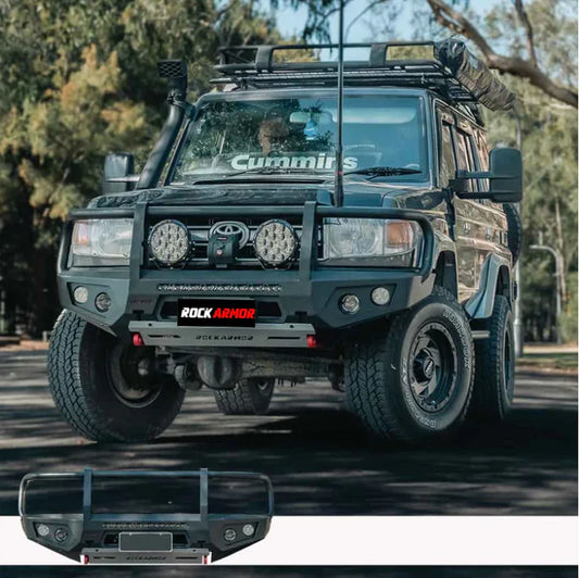 Rockarmor Gt Hoop Steel Bullbar - Toyota Landcruiser 76,78,79 2007-2023 (Full Bar Replacement)