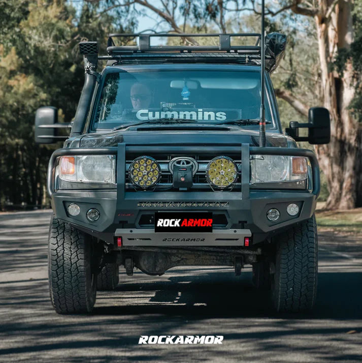 Rockarmor Gt Hoop Steel Bullbar - Toyota Landcruiser 76,78,79 2007-2023 (Full Bar Replacement)