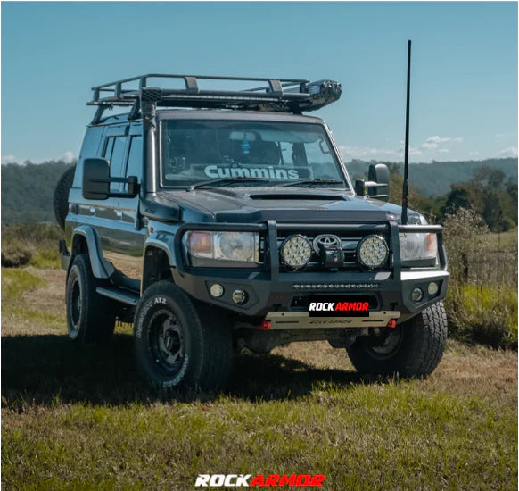 Rockarmor Gt Hoop Steel Bullbar - Toyota Landcruiser 76,78,79 2007-2023 (Full Bar Replacement)