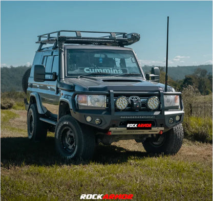 Rockarmor Gt Hoop Steel Bullbar - Toyota Landcruiser 76,78,79 2007-2023 (Full Bar Replacement)