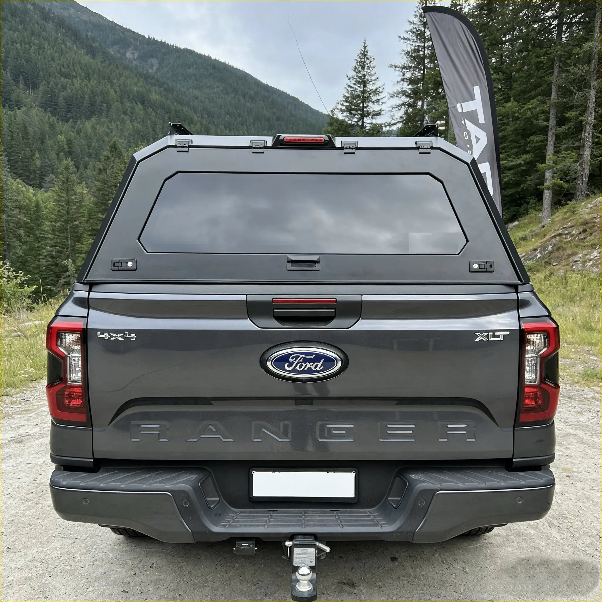Aluminium Canopy with Rear View Glass for Ford Ranger 2022+ Next Gen