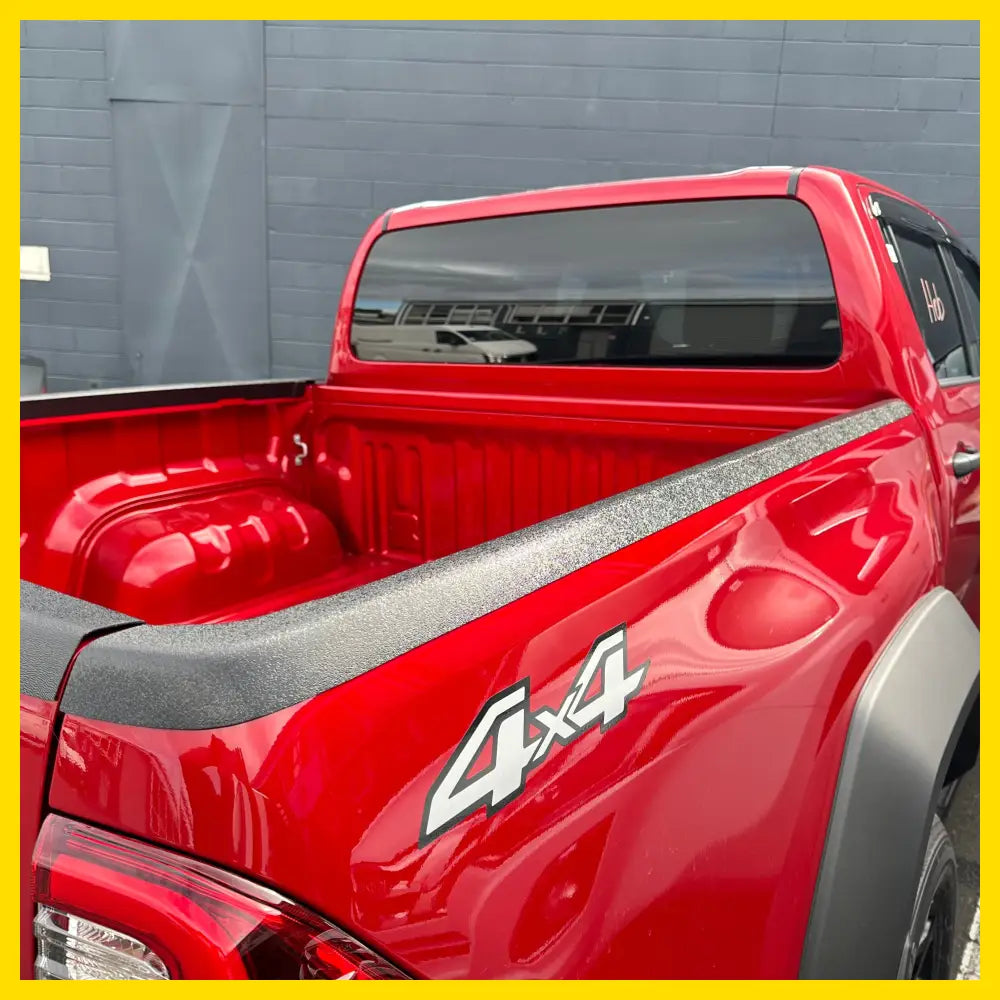 Bedside Rail Covers-3 Piece Set Toyota Hilux 2021+ Textured Black