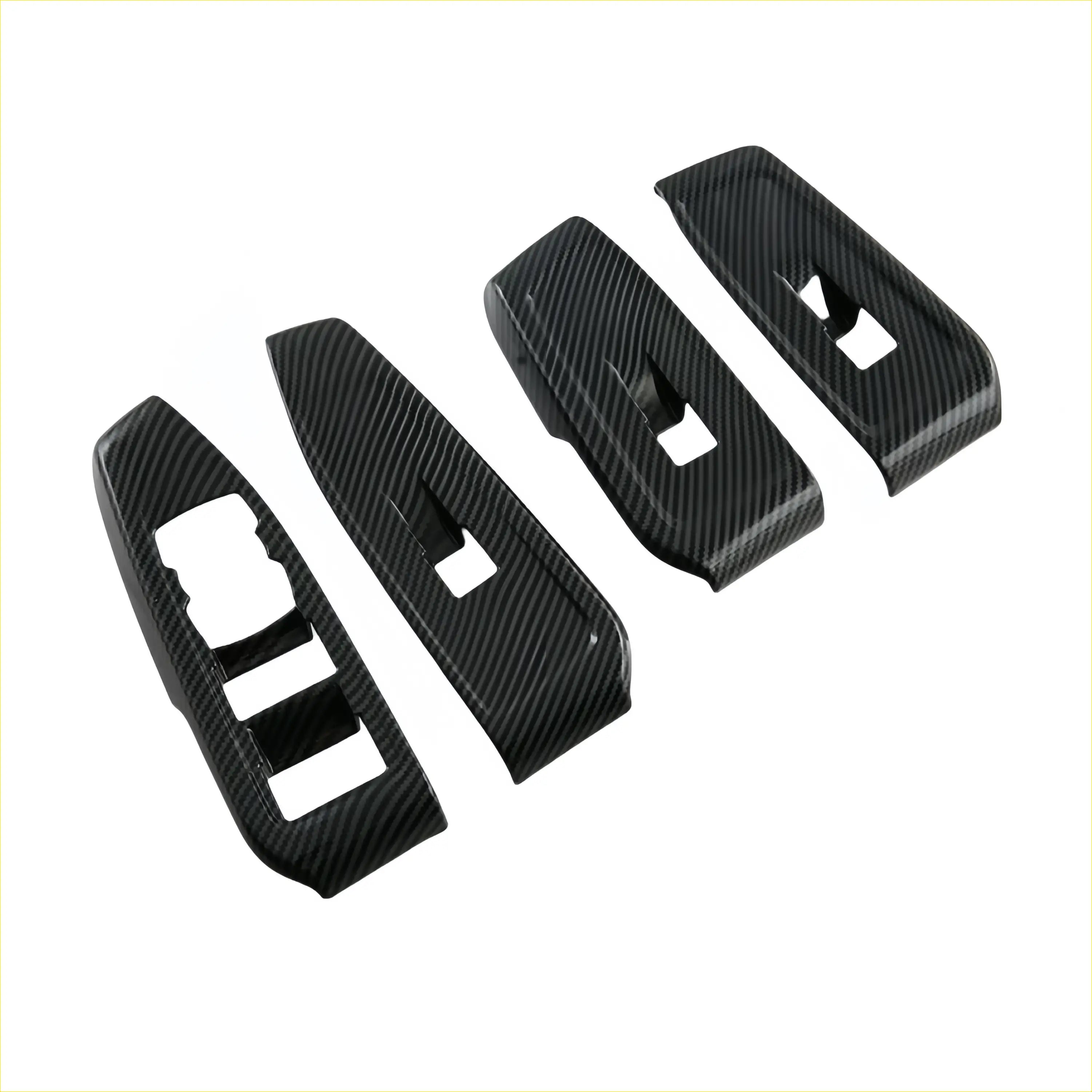 Carbon Fiber Interior Window Lift Swith Button Panel Trim Cover
