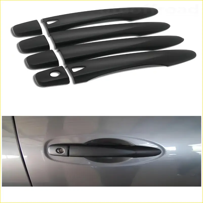 Door handle covers Nissan Navara NP300 2015-2020 Matte Black Smart key