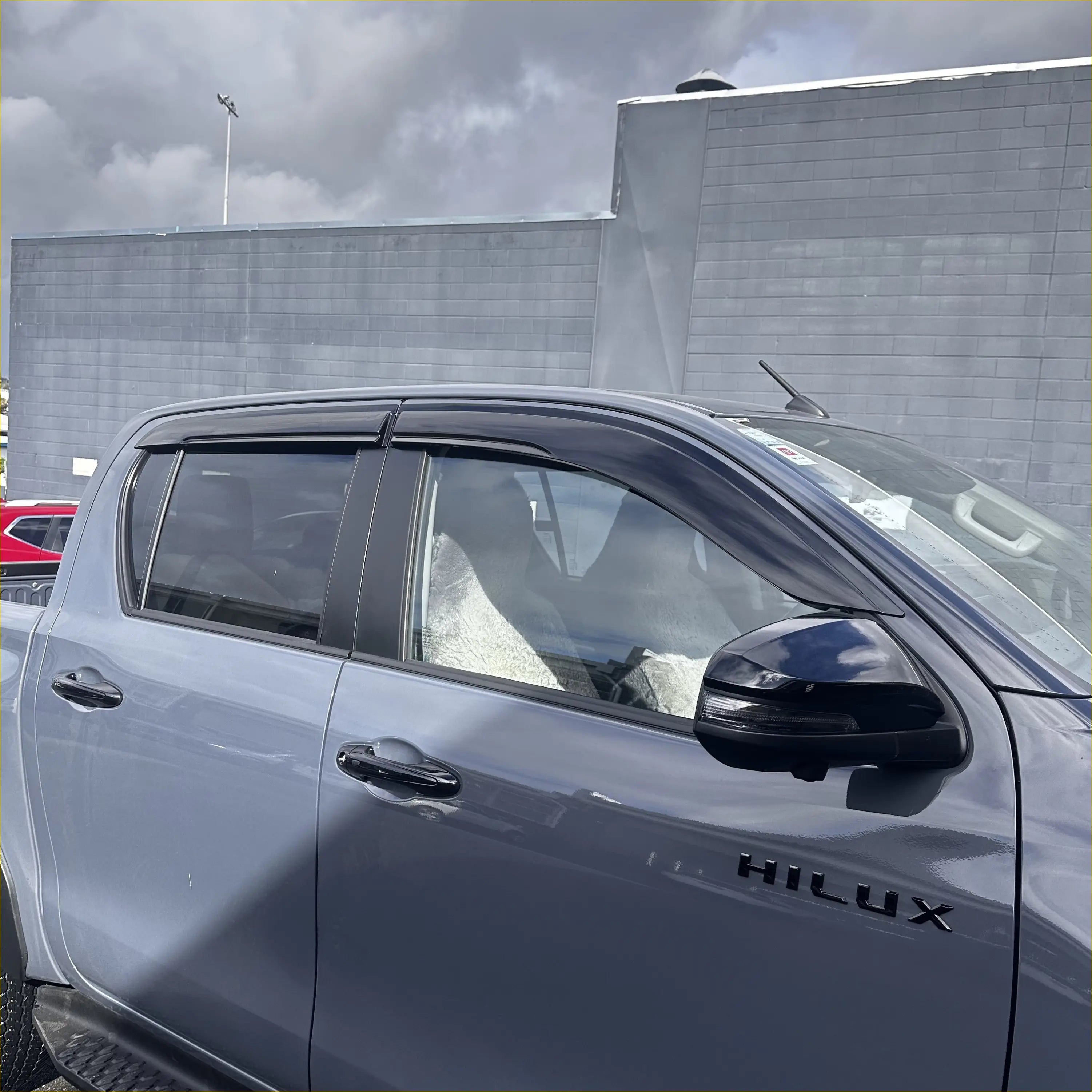 DOOR VISORS/ WINDOW MONSOONS Weather Shields Toyota Hilux 2015-Current - Monsoons