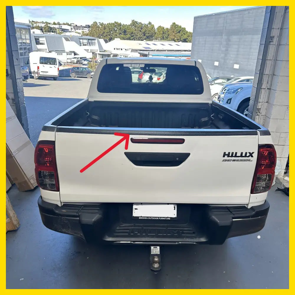 Durable Textured Black Tailgate Cover for Toyota Hilux 2015-2020