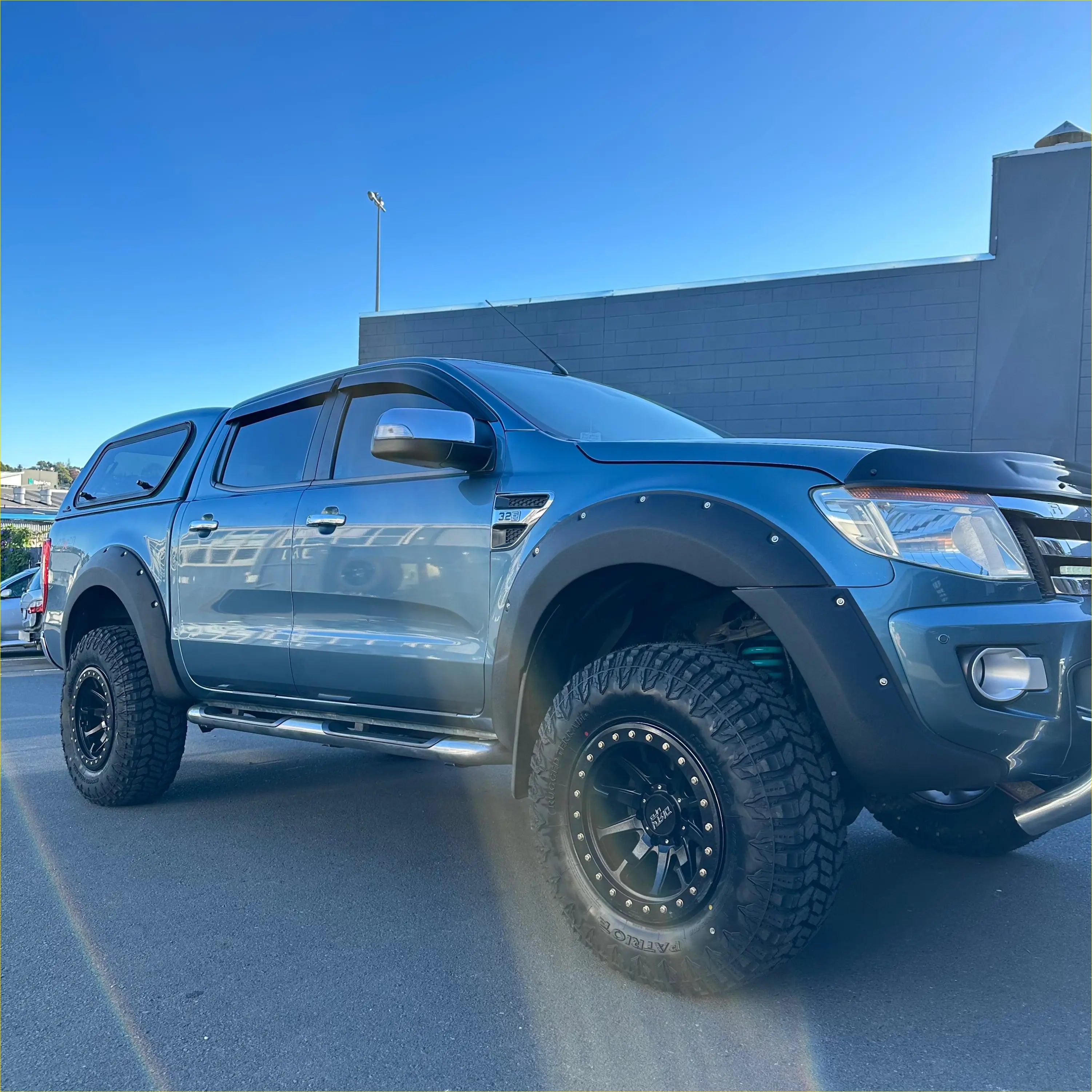 Fender Flare Lychee Texture Bolt Style for Ford Ranger PX1 2012-2015