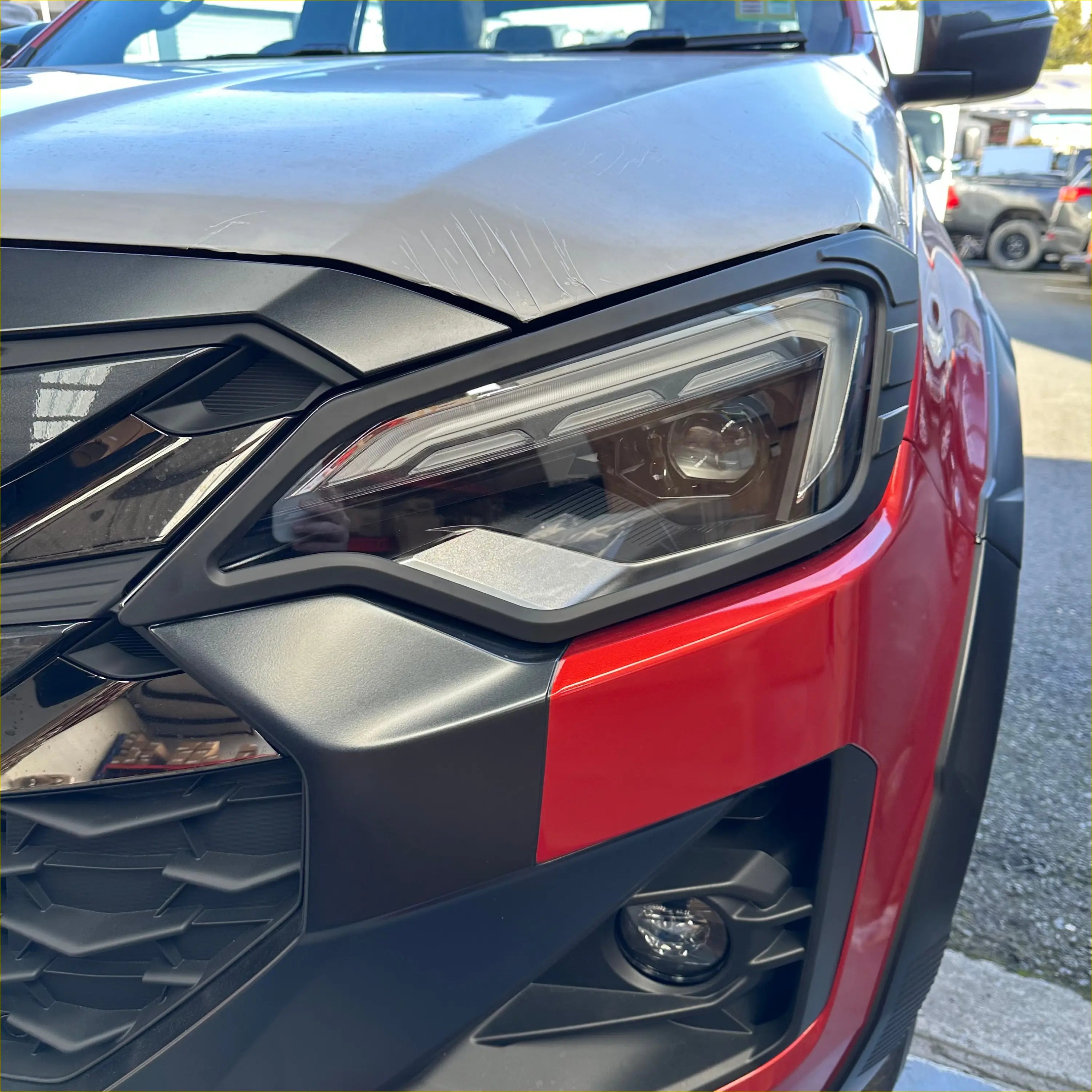 Headlight Covers and Taillight Isuzu D-Max 2024+ Matte Black - Plastic Trim