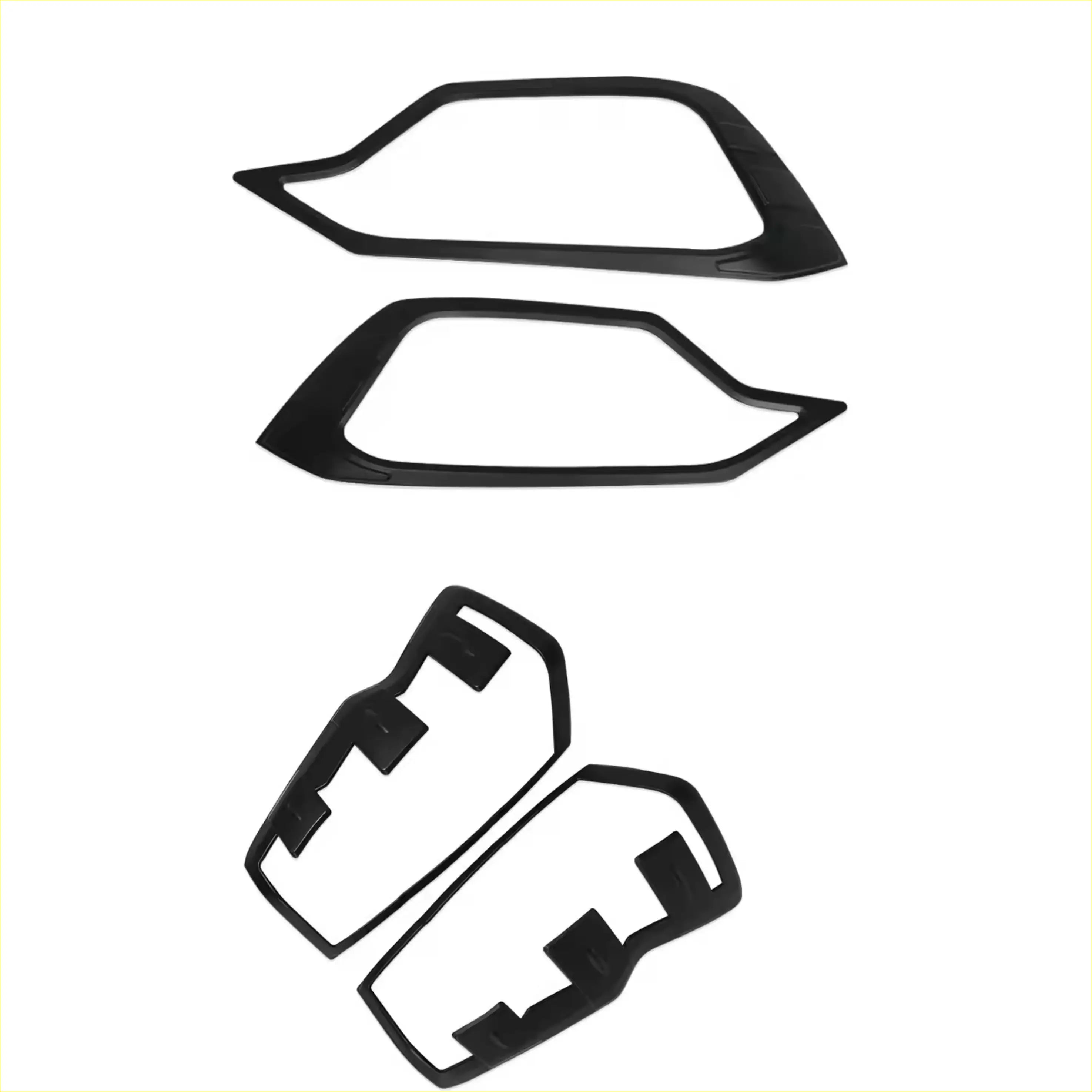 Headlight Covers and Taillight Isuzu D-Max 2024+ Matte Black - Plastic Trim