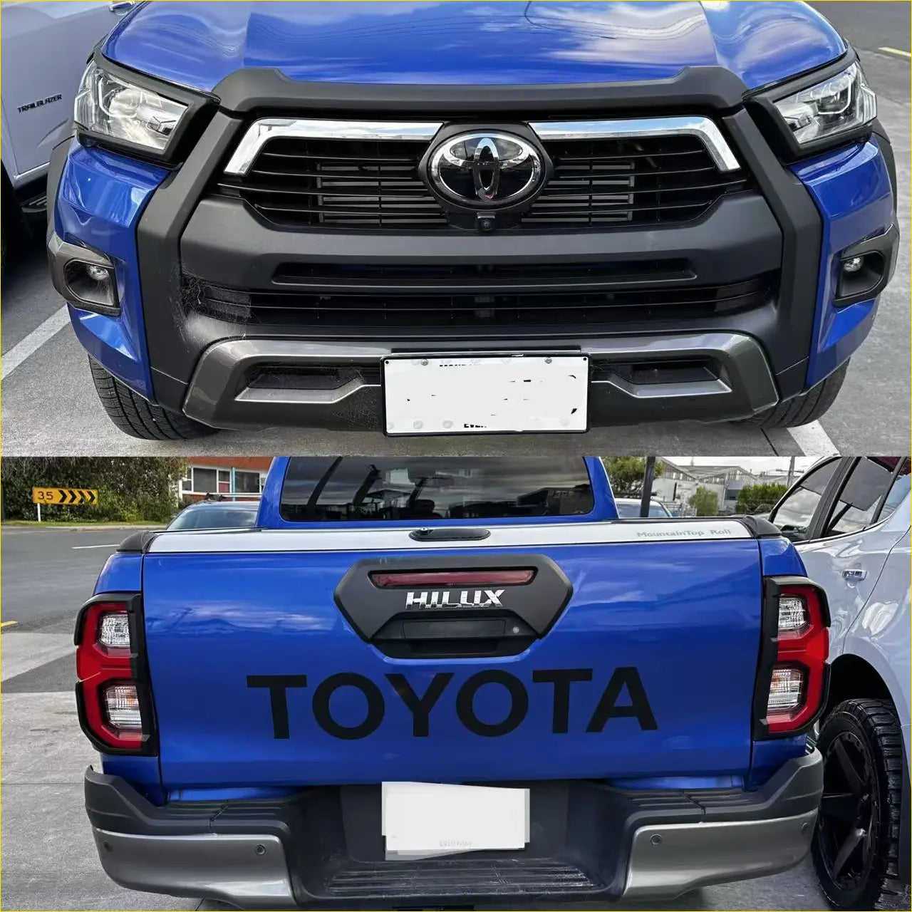 Headlight Covers and Taillight Toyota Hilux 2025 SR5 Matte - Plastic Trim