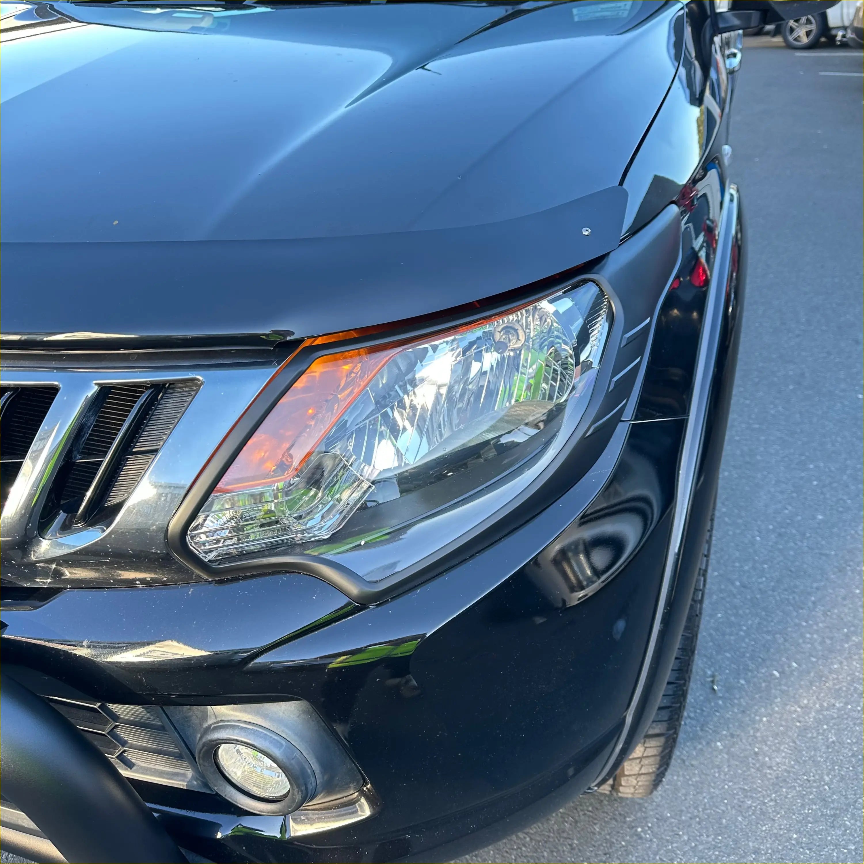 Headlight Covers Mitsubishi Triton 2015-2018 Matte black - Plastic Trim