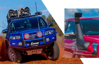 Safari Snorkels available for all utes. Armax and Vspec snorkels. Get in touch today for prices and stock availability.