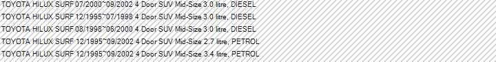 LK-SURF2-M - LIFT KIT TOY HILUX 180 SER