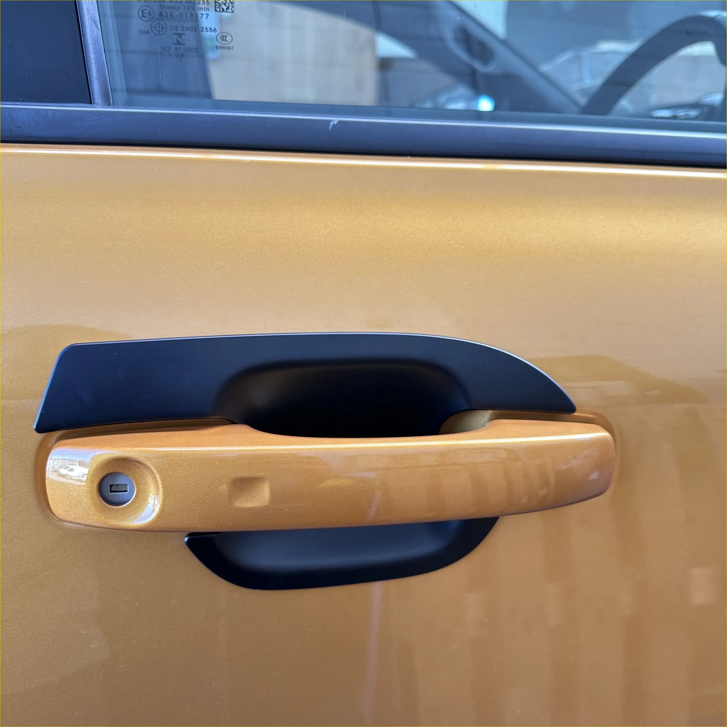 Matte Black Door Bowl Inserts for Ford Ranger 2022 4‑Piece