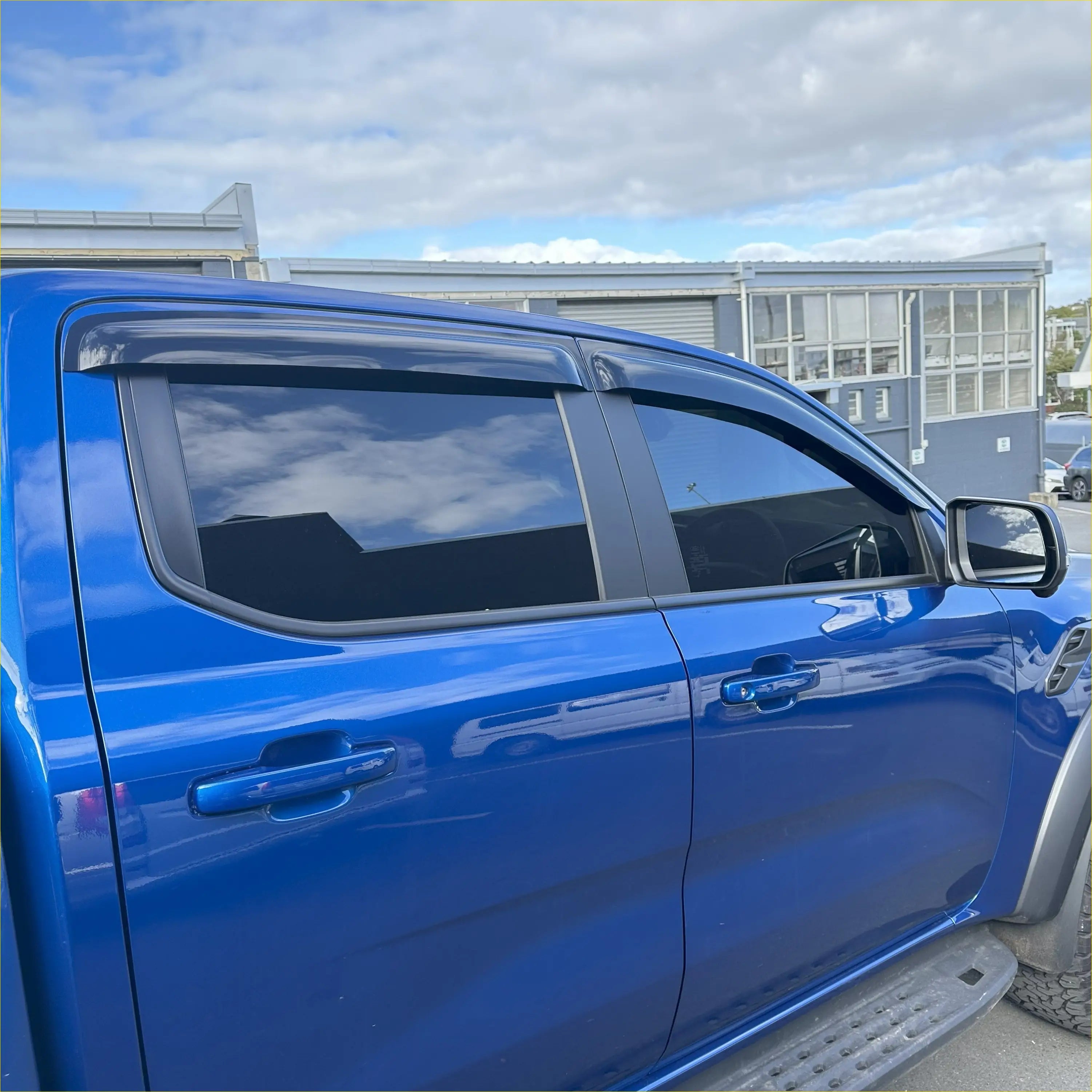 Monsoon and Bonnet Guard Ford Ranger 2022+ New Aftermarket - Door Visor &