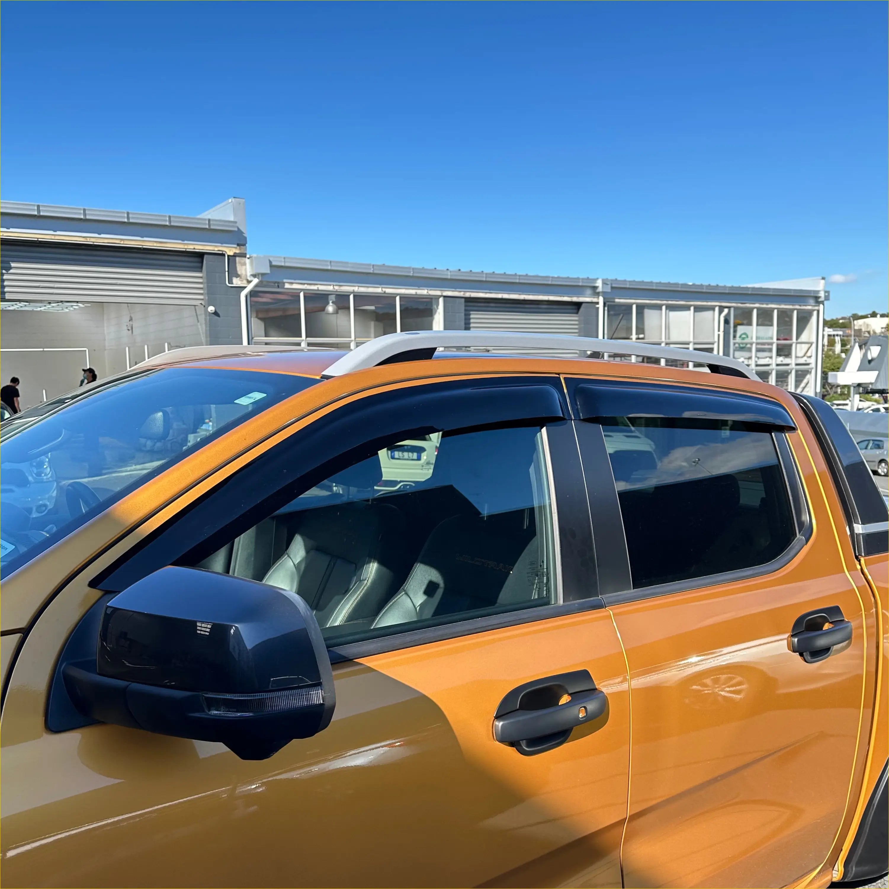 Monsoon and Bonnet Guard Ford Ranger 2022+ New Aftermarket - Door Visor &