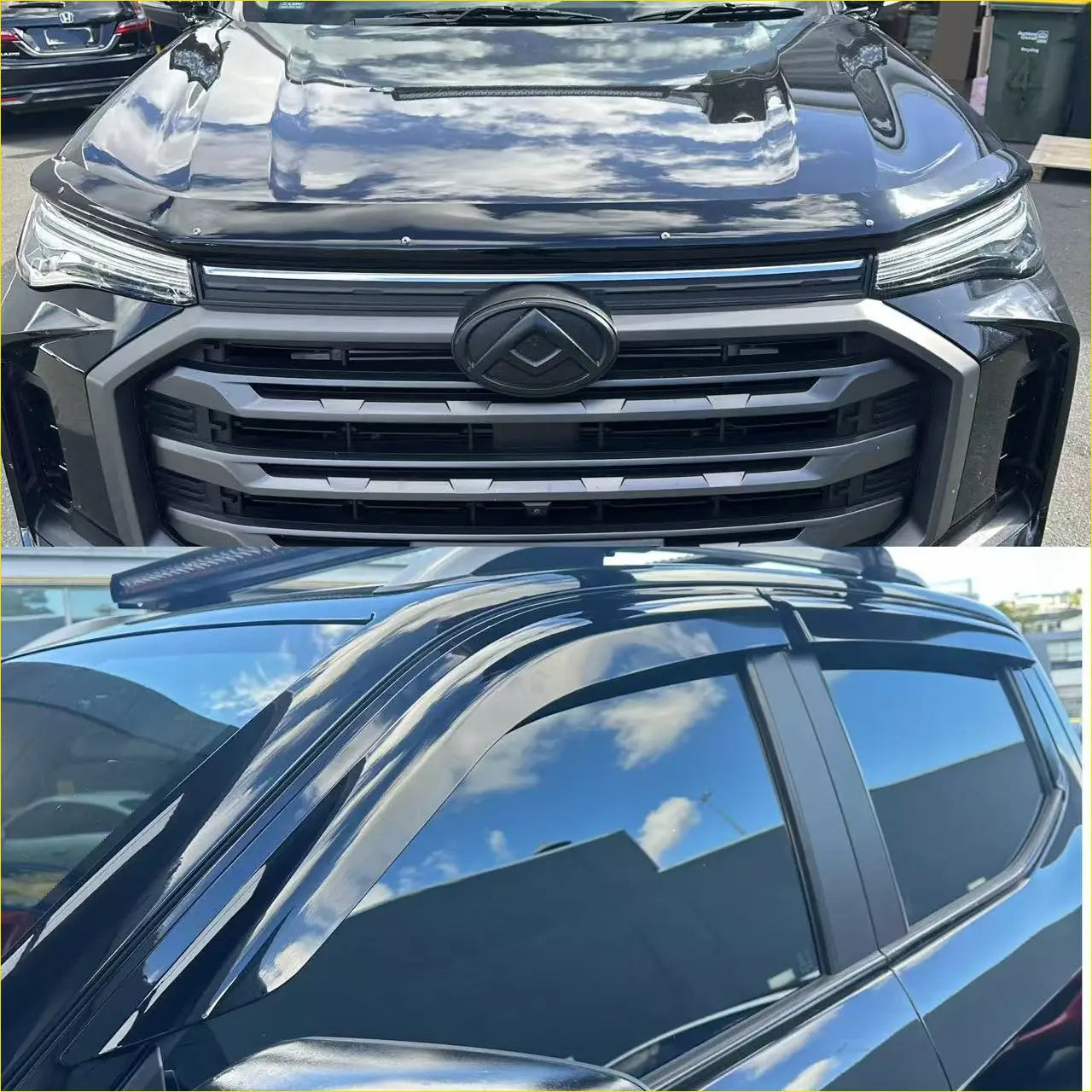 Monsoon and Bonnet Guard LDV T90 2022+ - Door Visor &