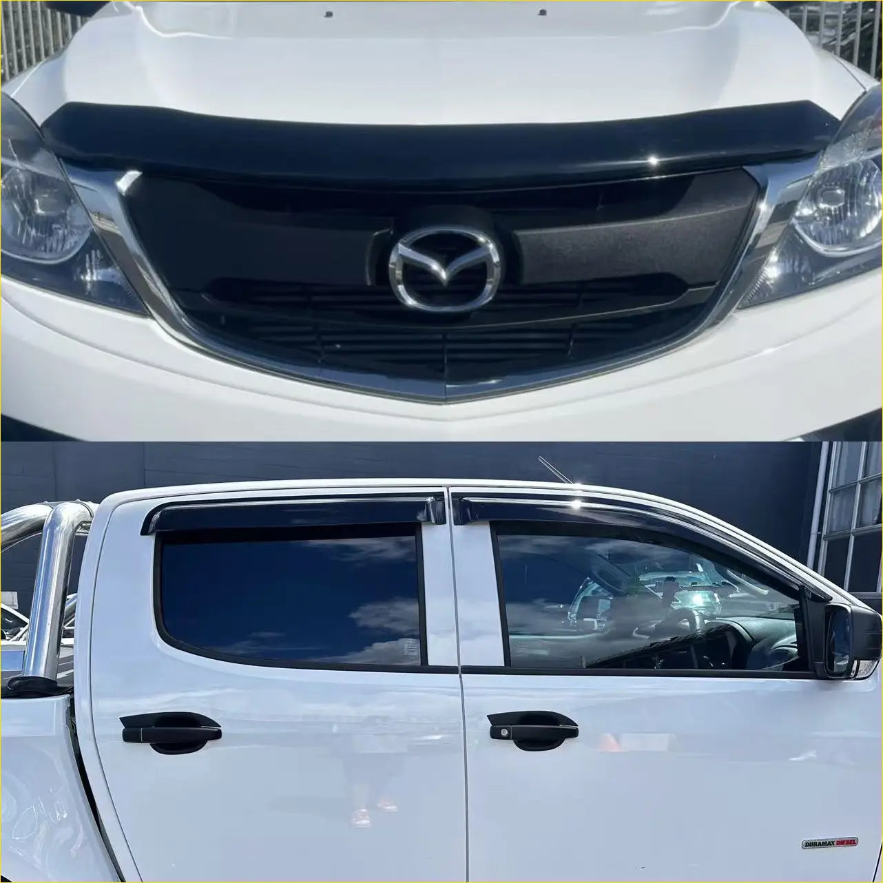 Monsoon and Bonnet Guard Mazda BT-50 2012-2020 - Door Visor &