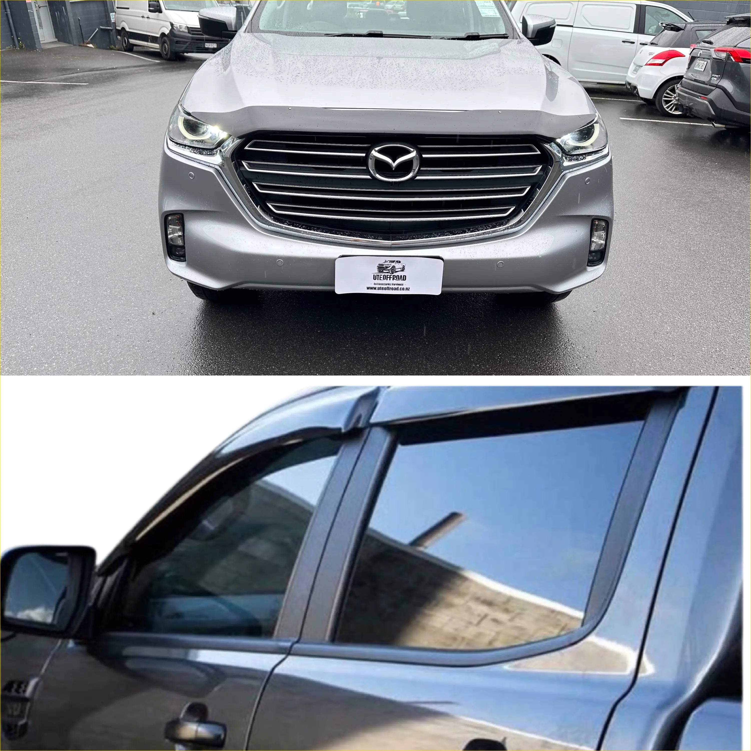 Monsoon and Bonnet Guard Mazda BT-50 2021+ - Door Visor &