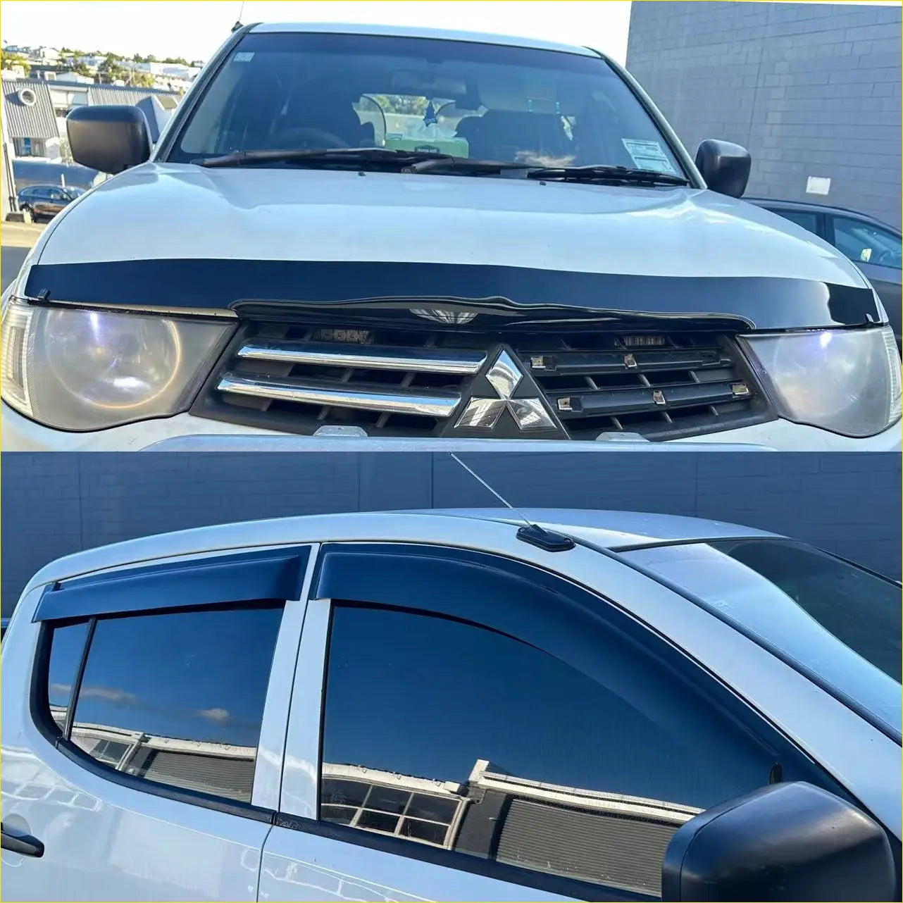 Monsoon and Bonnet Guard Mitsubishi Triton 2005-2015 - Door Visor &