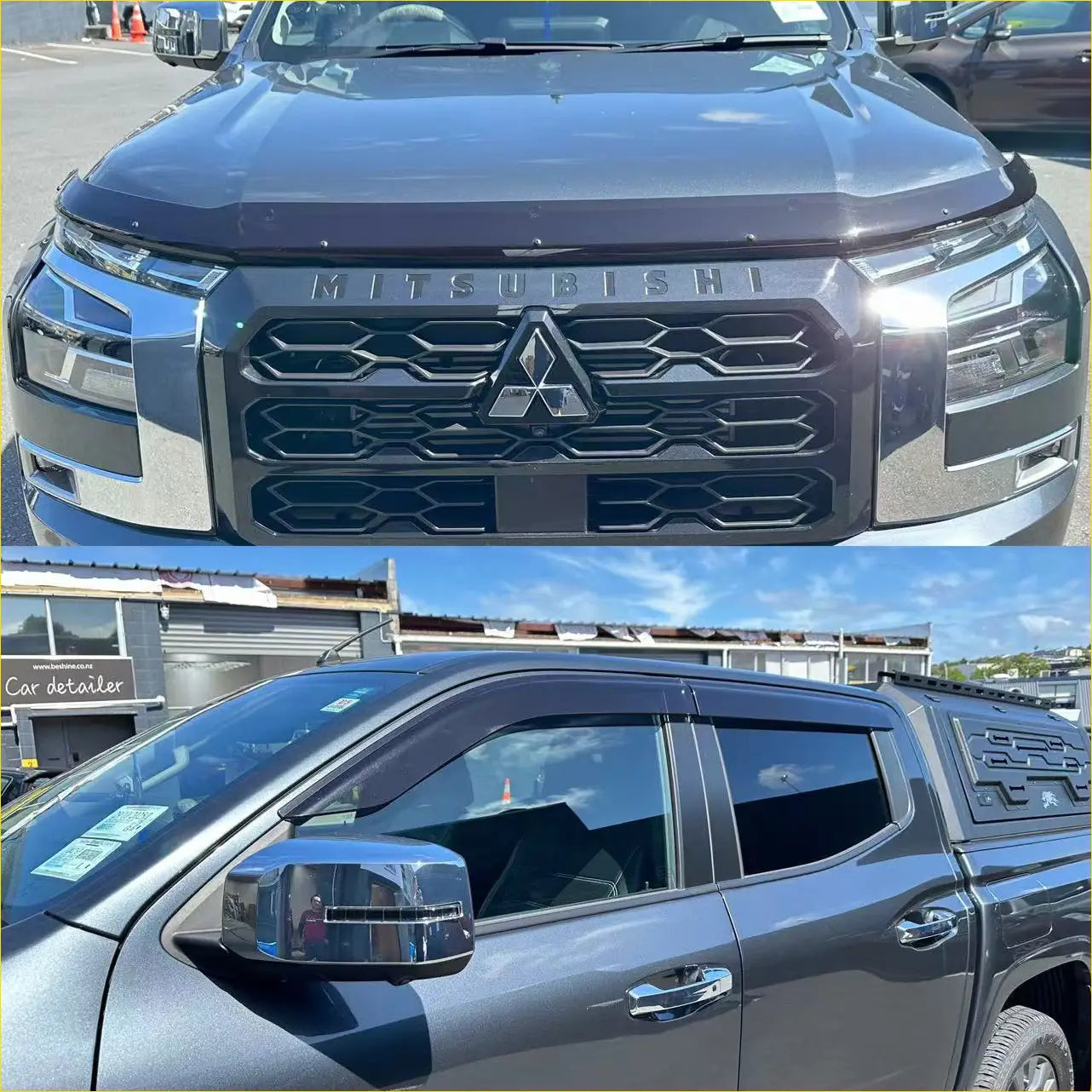Monsoon and Bonnet Guard OEM Style Mitsubishi Triton 2024+ - Door Visor &
